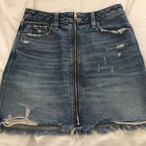 Zoe natural rise vintage a line skirt with zipper